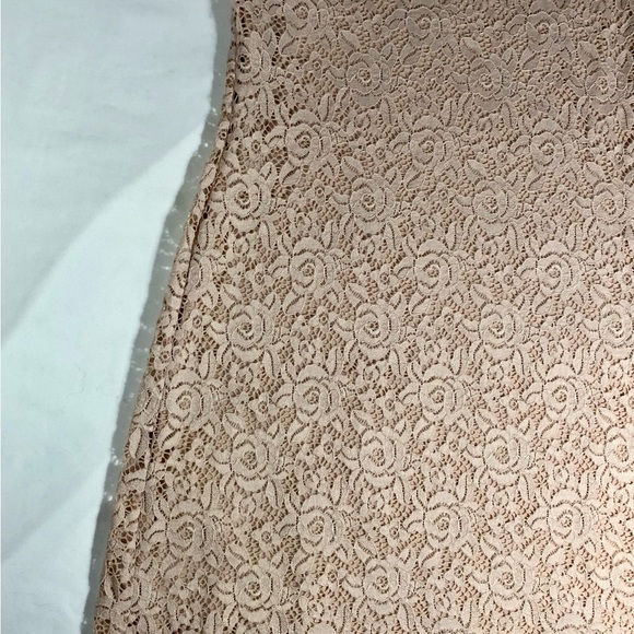 Bebe Vintage Eyelet Mini Dress Med Rose Pink Sheer Knit Made In USA Ally McBeal - Picture 4 of 13